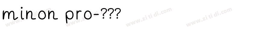 minon pro字体转换